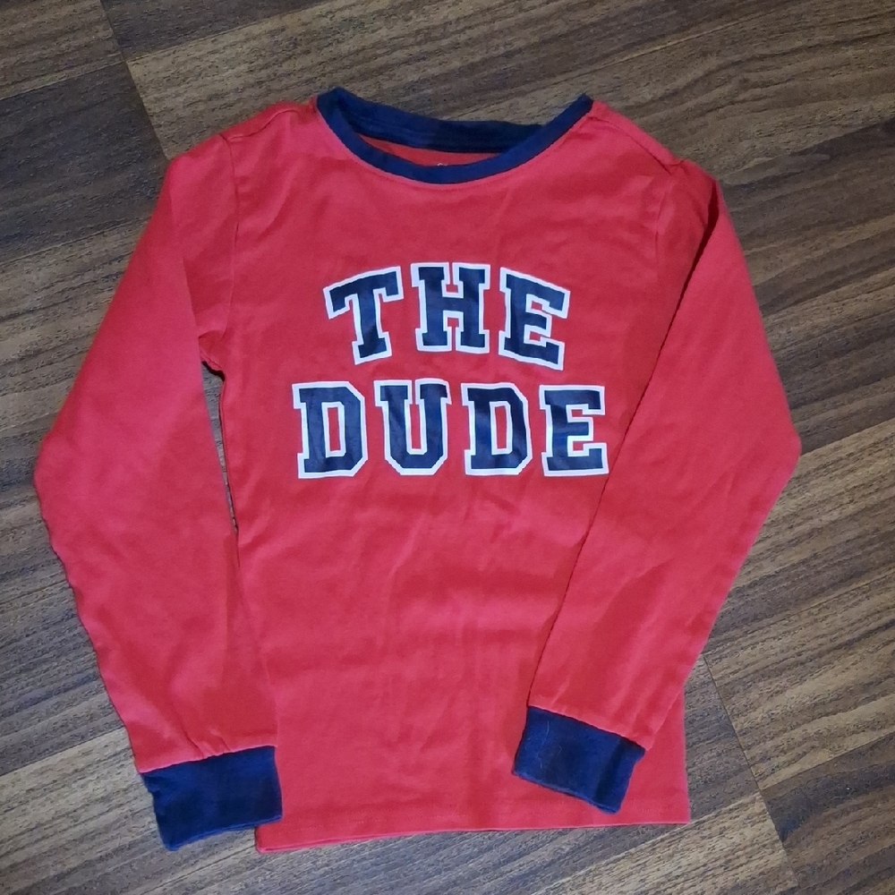💥Buy2Get1Free💥George Red and Blue Long Sleeve Tee with Bold Print